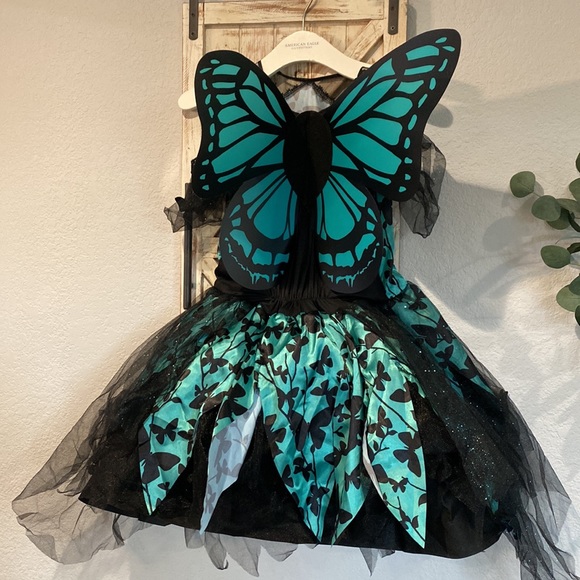 Butterfly Costume - with Velcro Wings - Girls Large - Picture 2 of 5